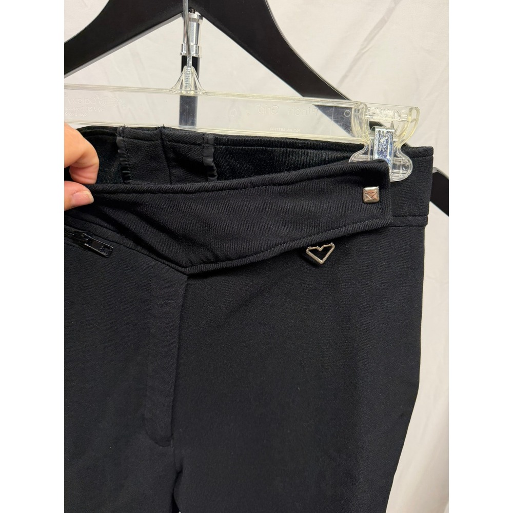 Obermeyer Vintage Women's 14R‎ Black Wool Blend Stirrup Ski Pants - Picture 5 of 9